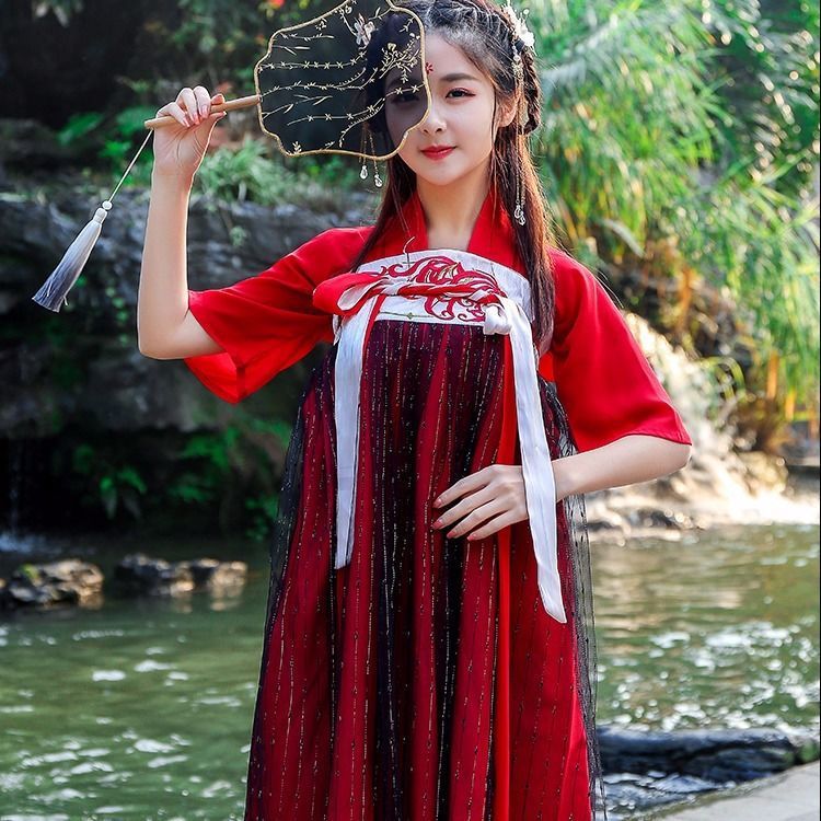 Hanfu Female Super Fairy Chinese Style Suit Student Fairy Costume