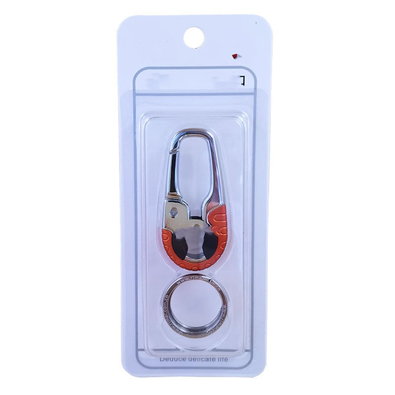 Car Key Ring Household Waist Hanging Rotating Key Ring Stainless Steel