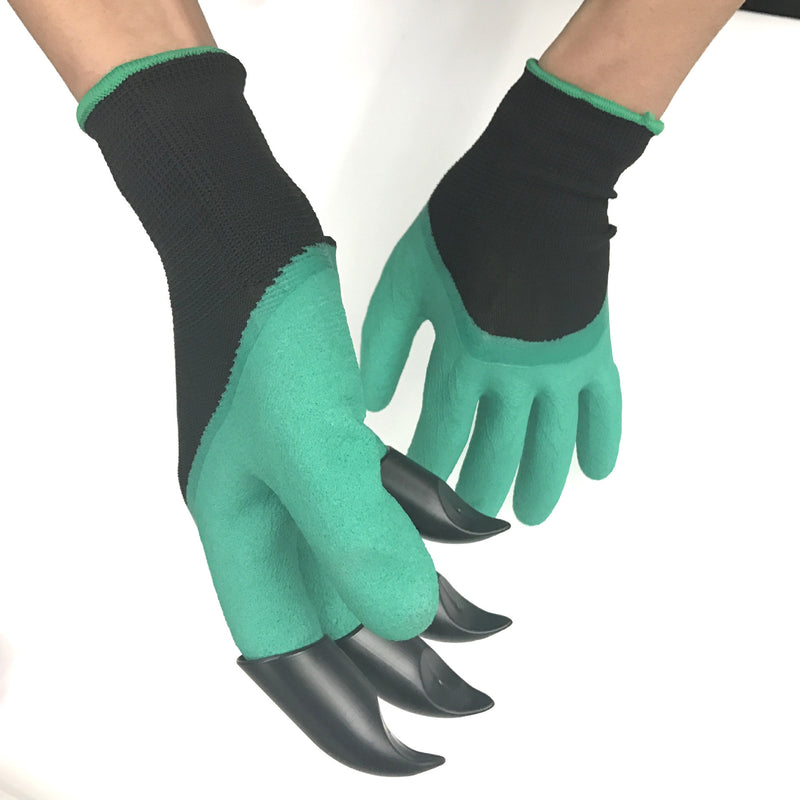 Earth-digging Gloves Gardening Dip Rubber Labor Protection PAWS Garden Planting