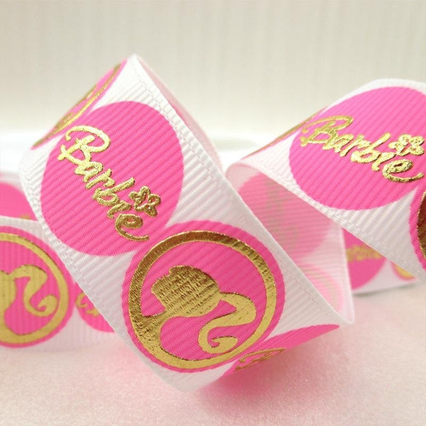 22mm Pink Barbie Clothing Accessories Ribbon