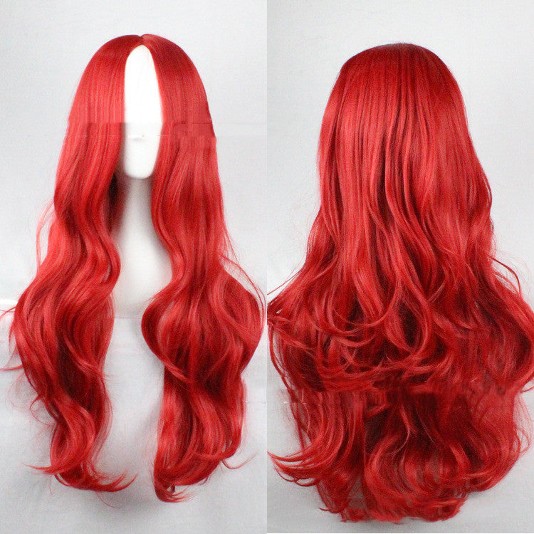 Color Wig Hand-rolled Multicolor Cosplay Center Point