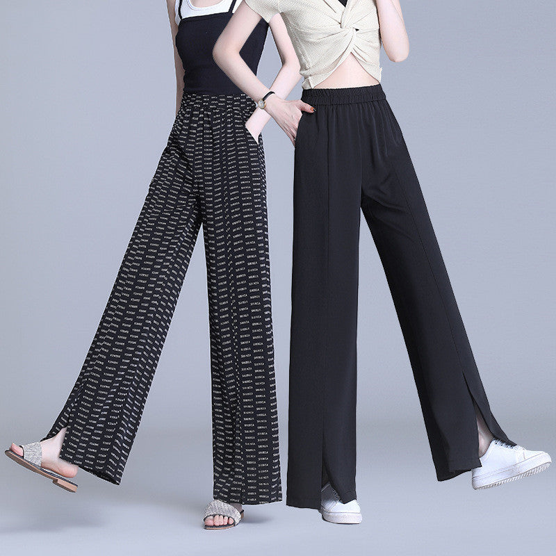 Summer Thin Loose Trendy Slim Plus Size Straight-leg Casual Pants Trousers