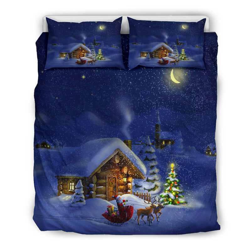 Juego de cama de noche de Navidad