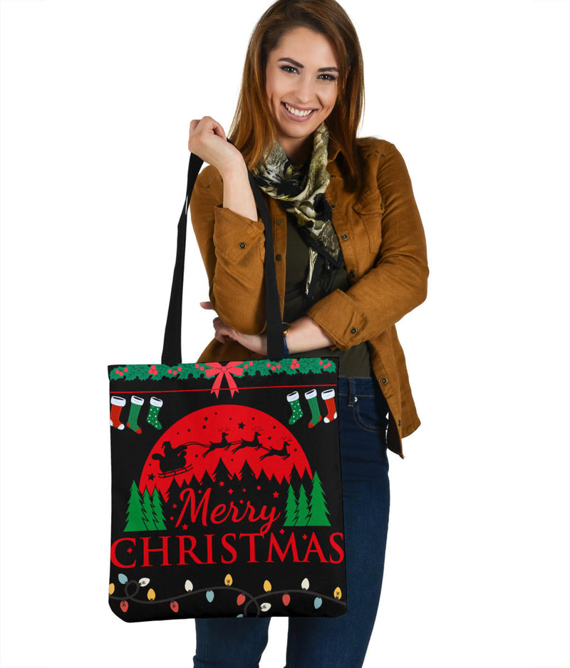 Christmas Tree w Packages Tote