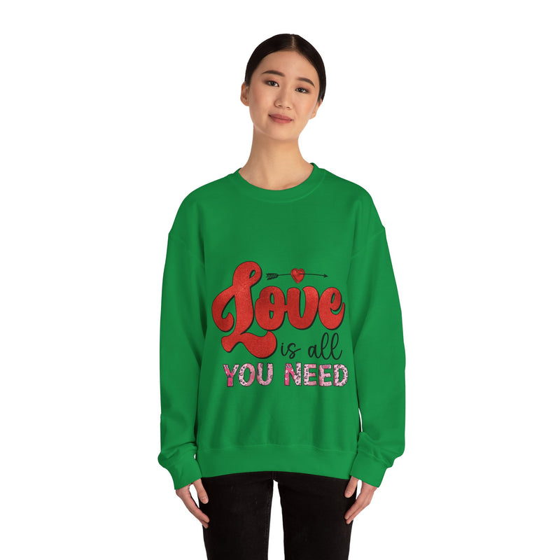 Love Is All You Need - Unisex Heavy Blend™ Crewneck Sweatshirt