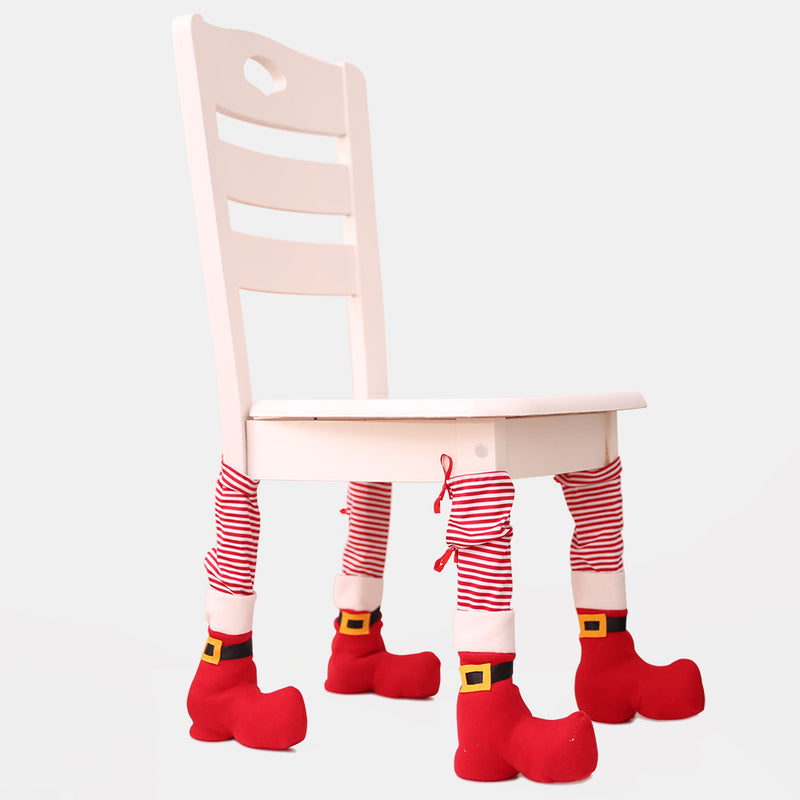 Christmas restauranChristmas restaurant bar chair foot covert bar chair foot cover