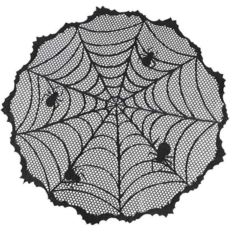 Ghost festival lace tablecloth black spider web tablecloth