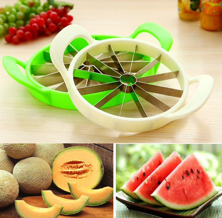 Cortador de frutas multifunción, cortador de sandía y melón, herramienta práctica de cocina para frutas