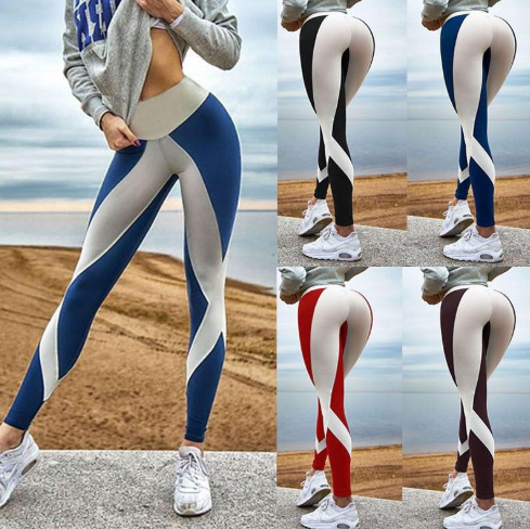 Leggings de mujer Leggings elásticos de cintura alta ajustados Fitness