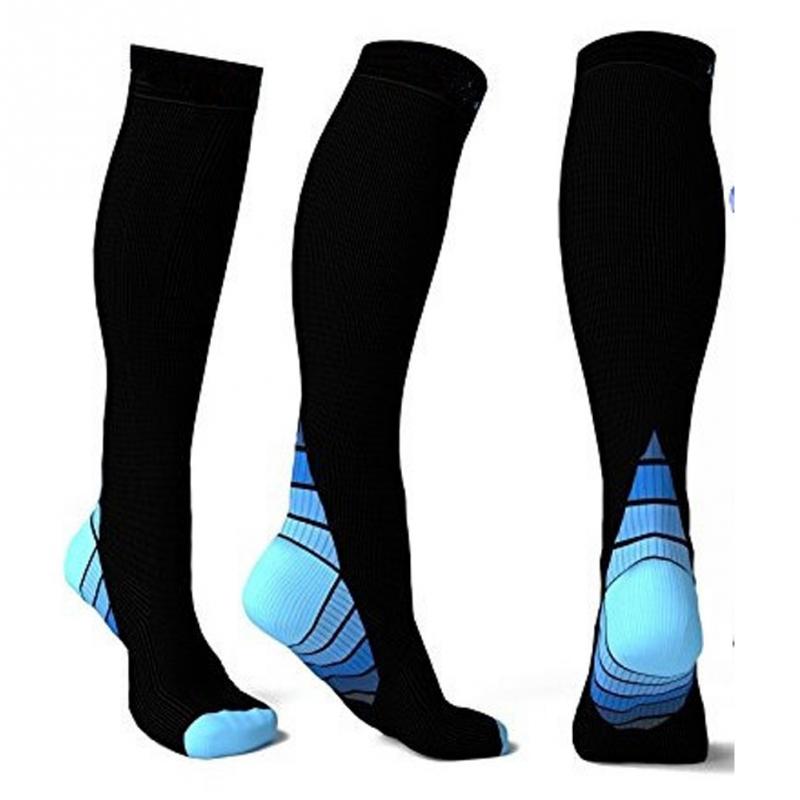 Calcetines de compresión profesionales Unisex para hombre, transpirables, para actividades de viaje, aptos para enfermeras, espinilleras, calcetines deportivos de viaje para vuelo 