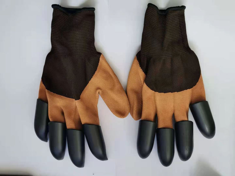 Guantes de excavación de tierra, inmersión de jardinería, goma, protección laboral, PATAS, plantación de jardín