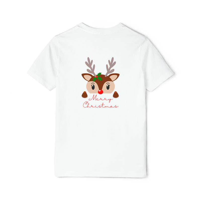 Youth Short Sleeve Holiday Outfit Set - Reindeer