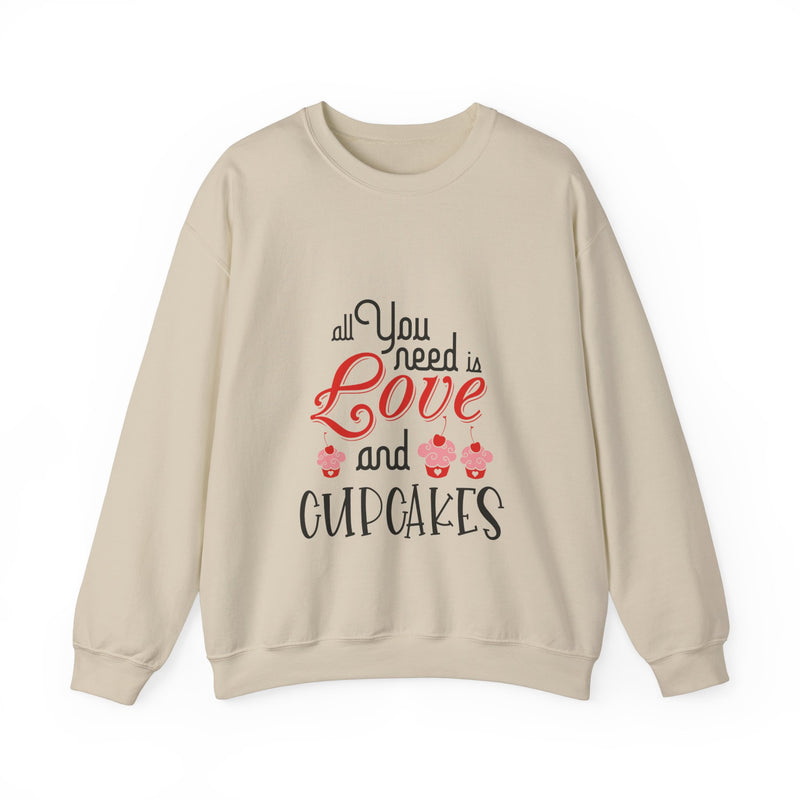 All You Need is Love and Cupcakes - Unisex Heavy Blend™ Crewneck Sweatshirt