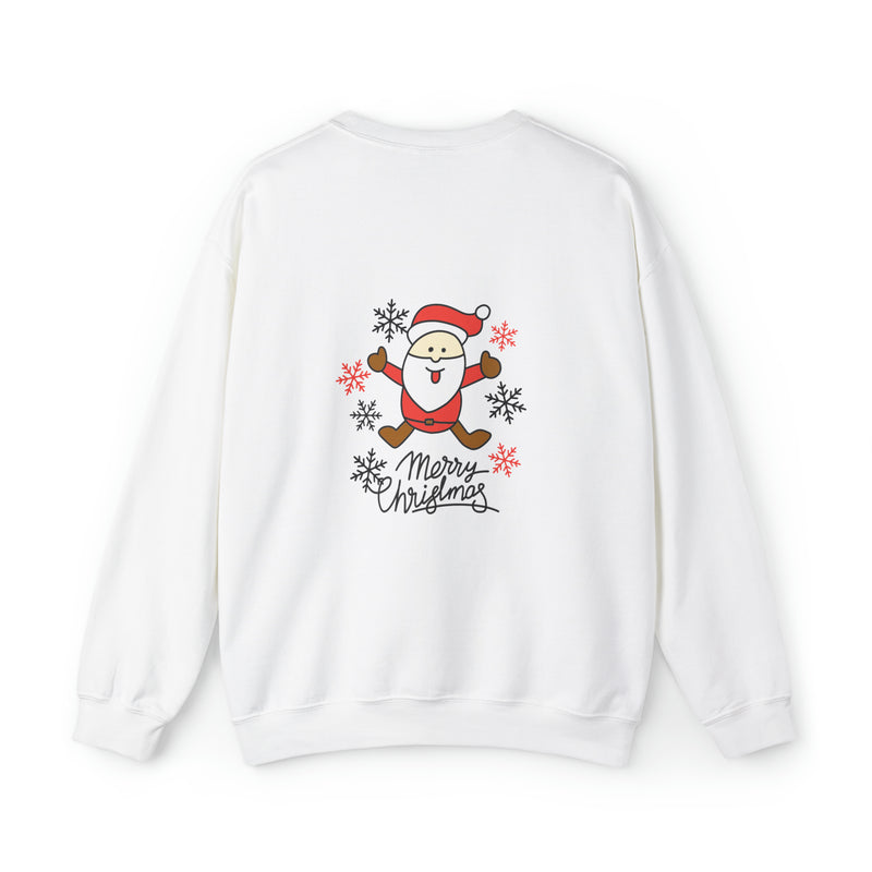 Sudadera unisex con cuello redondo Heavy Blend™ Feliz Navidad Papá Noel