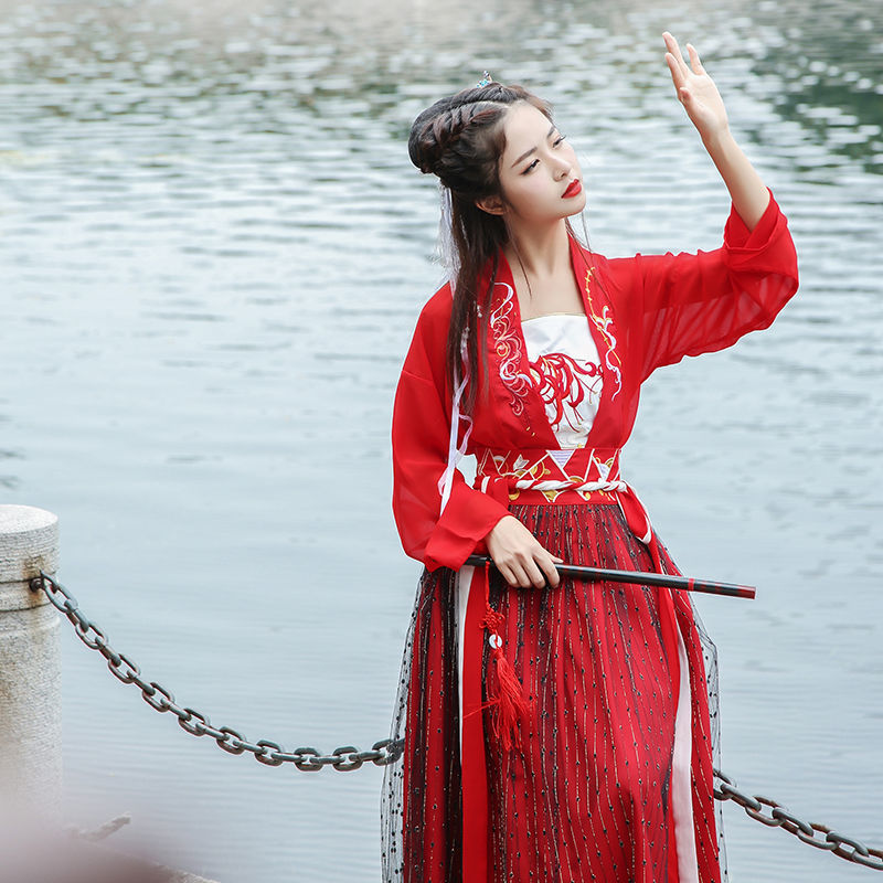 Hanfu mujer Super Hada traje de estilo chino disfraz de hada estudiante