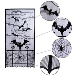 Ghost festival lace tablecloth black spider web tablecloth