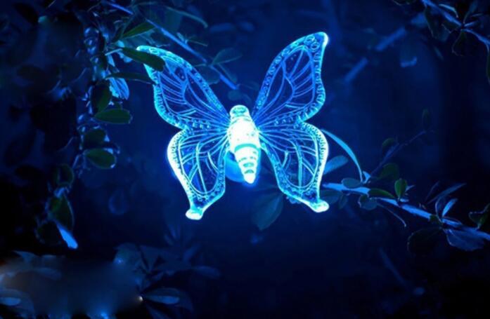 Led Solar Garden Light, Changing Color In The Water Impermeable Outer Dragonfly Butterfly  Bird Road To Garden Solar Led Lawn Lamp Decoration