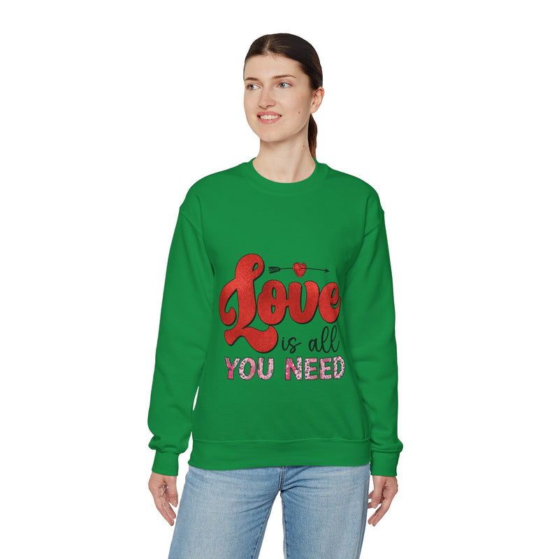 Love Is All You Need - Unisex Heavy Blend™ Crewneck Sweatshirt