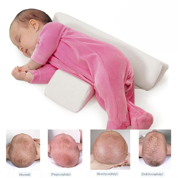 Almohada de estilo para dar forma al bebé recién nacido, almohada para dormir lateral antivuelco, triángulo