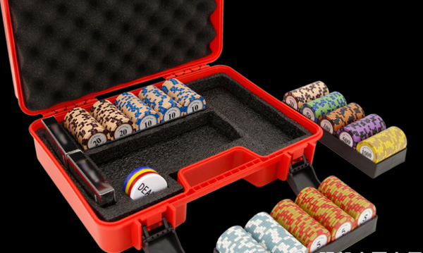 Texas Holdem Poker Chips Set, Chips, Coins, Mahjong Cards, Chess And Card Room, Fall-Resistant Aviation Material, Easy To Carry