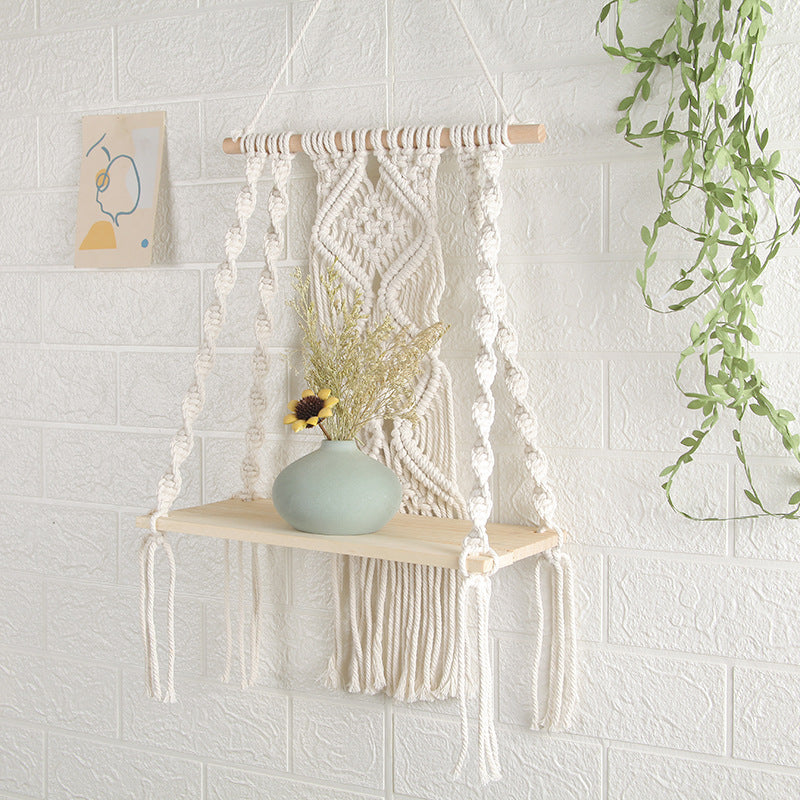 Hand-Woven Tapestry Cotton Rope Wall Hanging