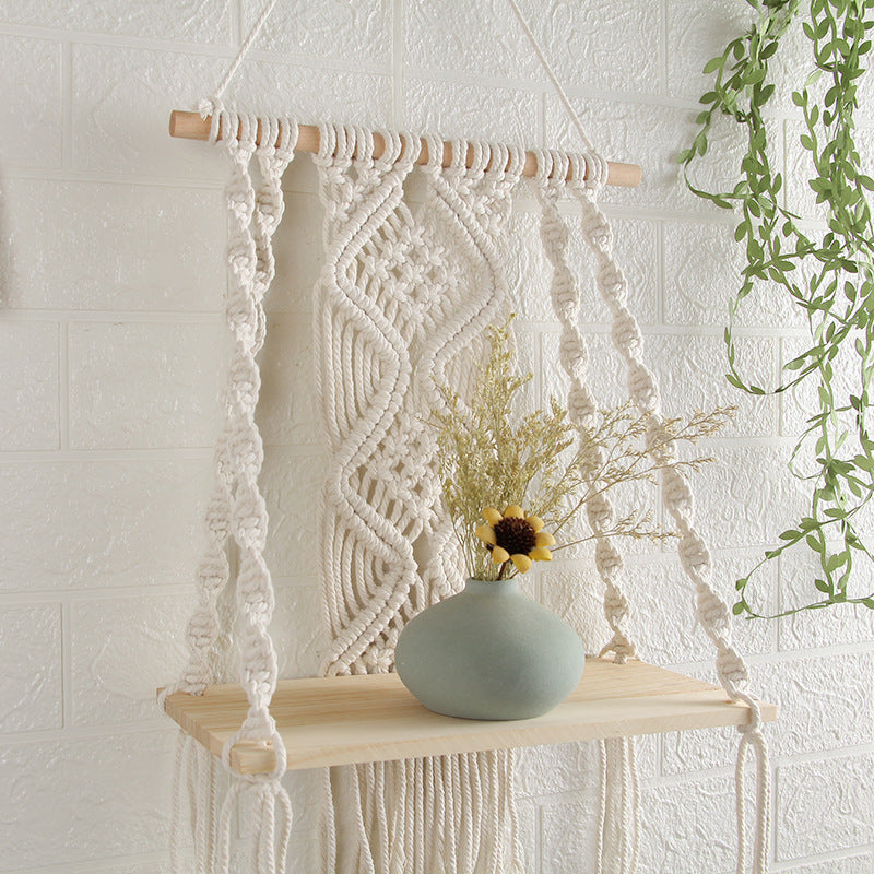 Hand-Woven Tapestry Cotton Rope Wall Hanging