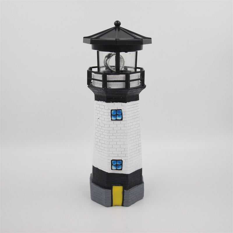 Lighthouse Shape Solar LED Light Garden Fence Yard Outdoor Decoration