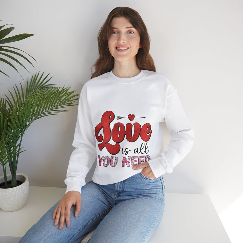 Love Is All You Need - Unisex Heavy Blend™ Crewneck Sweatshirt