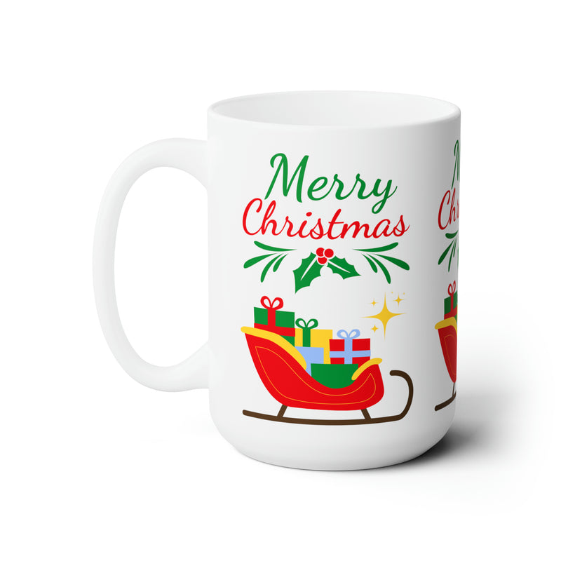 Taza de Cerámica 15oz - Trineo de Papá Noel