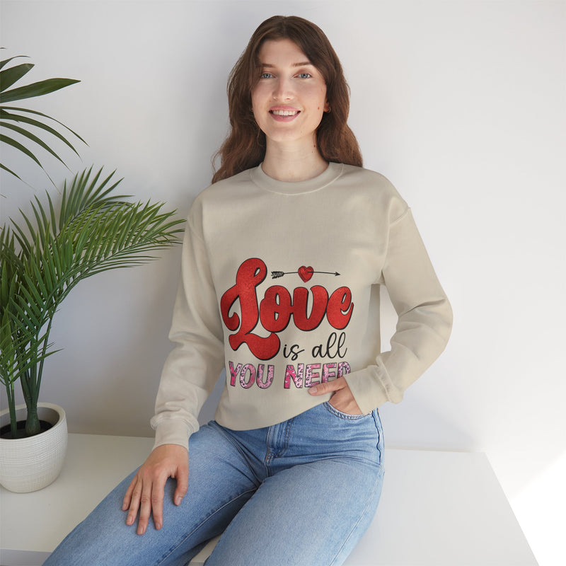 Love Is All You Need - Unisex Heavy Blend™ Crewneck Sweatshirt