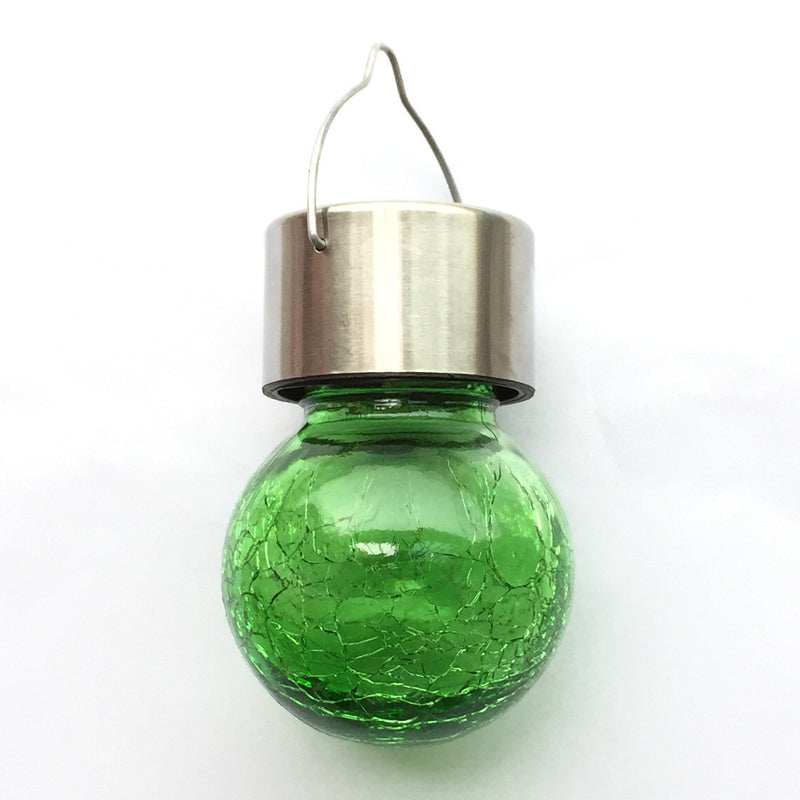 Solar cracked glass pendant light