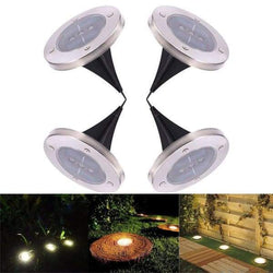 Luces LED impermeables para césped y jardín con energía solar