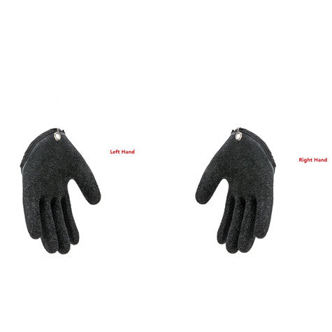 Guantes de pesca antideslizantes, protegen la mano de pinchazos, rasguños, pescador, pesca profesional, guantes de caza de látex, izquierda y derecha