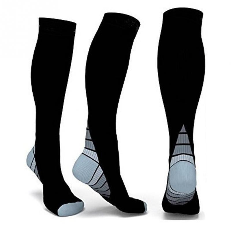 Calcetines de compresión profesionales Unisex para hombre, transpirables, para actividades de viaje, aptos para enfermeras, espinilleras, calcetines deportivos de viaje para vuelo 