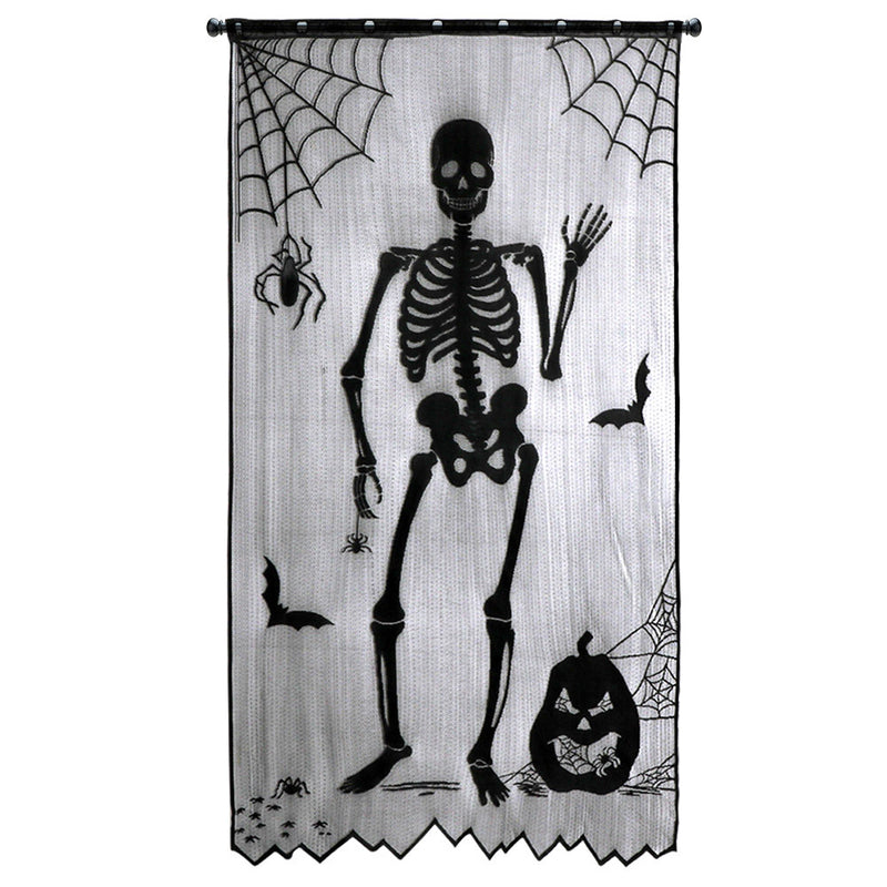 Ghost festival lace tablecloth black spider web tablecloth