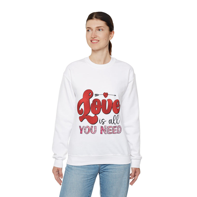 Love Is All You Need - Unisex Heavy Blend™ Crewneck Sweatshirt