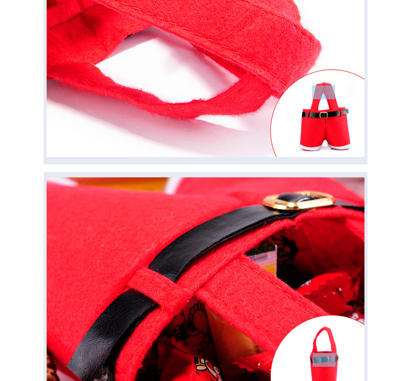 Bolso rojo del caramelo de la boda de la Navidad del bolso de la Navidad de la venta caliente de la Navidad