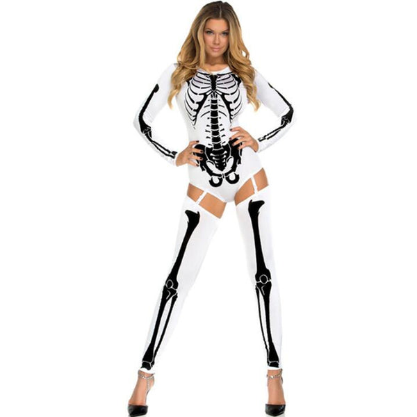 Disfraz de Halloween Cosplay Calavera Zombie Uniforme