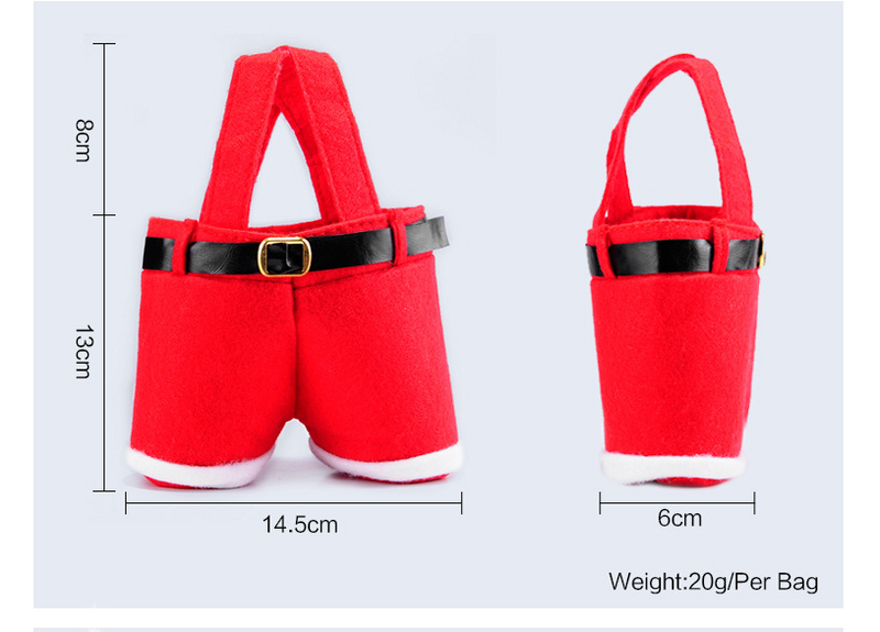 Bolso rojo del caramelo de la boda de la Navidad del bolso de la Navidad de la venta caliente de la Navidad