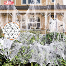 Sqft Halloween Spider Web Decorations Super Stretch White Webbing