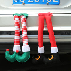 Christmas Elf Leg Santa Claus Leg Christmas Car Leg Pendant Christmas Decorations Christmas Daily Necessities