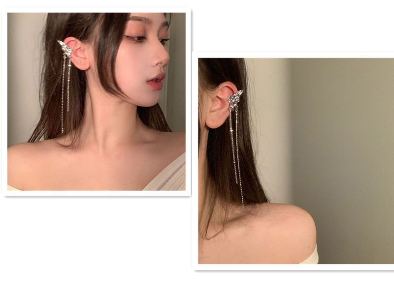 Super Fairy Elf Butterfly Ear Clip Women's Fashion Wings