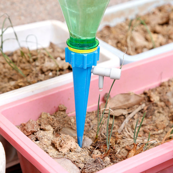 Sistema de riego por goteo cónico con picos de agua por goteo automático para riego de plantas