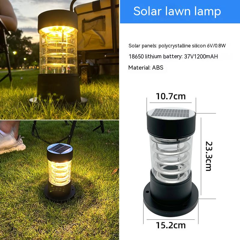 Lámpara de césped LED Lámpara de pie solar impermeable al aire libre