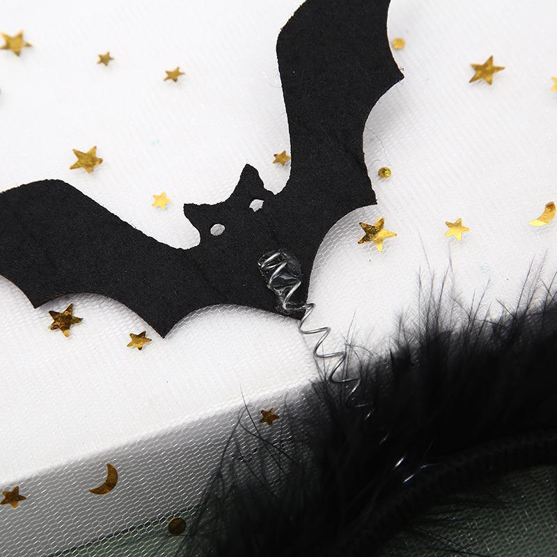 Halloween Black Bat Funny Headband