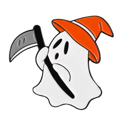 New Creative Halloween Pumpkin Head Ghost Alloy Dripping Oil Badge Brooch