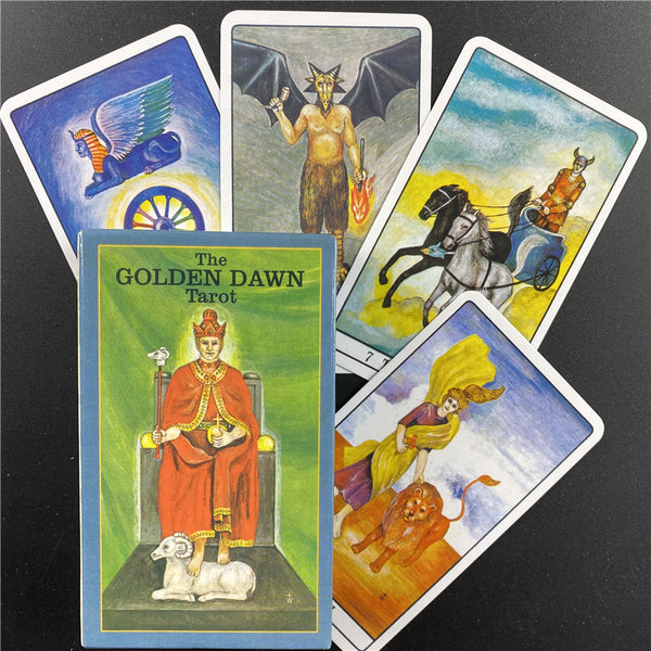 Cartas de oráculo del Tarot del Amanecer Dorado, versión en inglés, cartas de juego de escritorio para entretenimiento y fiestas