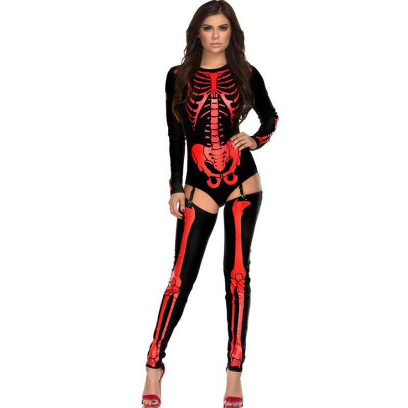 Disfraz de Halloween Cosplay Calavera Zombie Uniforme