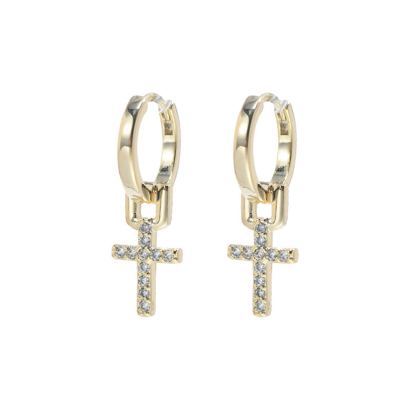 Women's High-grade Zircon Ear Studs