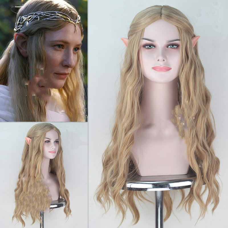 Hobbit Wig Elf Queen Kellantril With Ears Cosplay Anime Wigs